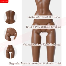 1 件 32 厘米/12.6 英寸逼真收藏 BJD MJD 超模娃娃，12 关节可动人体模型娃娃，礼物，派对礼品，DIY 空白身体收藏娃娃（不包括衣服） - 黑色直髮 - 查看 11