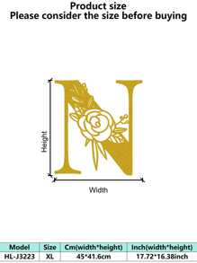 1 件手绘工业铁艺墙饰，带防锈金属切割 - 复古奢华金玫瑰藤蔓金属墙饰，适用于婚礼和高端家居 - 彩色 - 查看 167