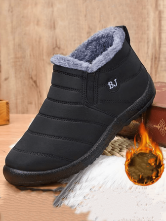 Unisex modieuze enkellaarsjes, waterdichte winterschoenen, wintersneeuwlaarzen, warme pluche voering, antislipzool, geschikt voor mannen en vrouwen