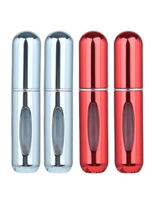 2 pièces Bouteille de parfum rose vif de 5 ml, bouteille de rangement de parfum, bouteille de vaporisateur rechargeable, bouteille de décantation de parfum, petite bouteille réutilisable
