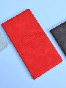 High-Quality Faux Leather Car Document Holder - Fashionable Unisex Storage Pouch - Storage For Insurance, Registration, And Manuals - Fits In Glove Box, Compact And Portable, Ideal Gift For Girlfriend, Sunny Travelers, Cool People, Perfect For Christmas, Valentine's Day, Stocking Stuffer, Personalized Gift, And Christmas Present - Multicolor - View 15