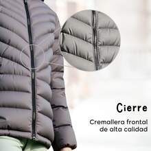 Chamarra Calefactable Acolchonada Para Niños SMILE KIDS – Ligera y Cálida - Gris - Ver 6