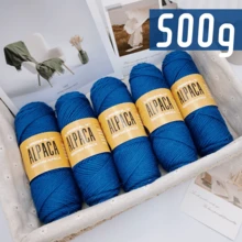 LIRISNLY 500g Soft & Warm Alpaca Blend Wool Yarn - Medium Thickness For 4-5Mm Knitting Needles, Perfect For Sweaters, Jackets, Vests, Shawls, Scarves, Hats - 100g Per Piece, 95% Alpaca, 5% Acrylic - Multicolor-500g - View 14