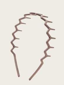 1 szt. ząbkowane faliste opaski na głowę, prosty, antypoślizgowy design, odpowiednie dla mężczyzn i kobiet, opaska do włosów, obręcz do włosów, opaska do włosów, jesień, akcesoria do włosów