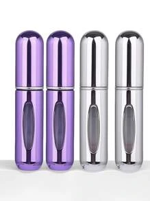 2 pièces Bouteille de parfum rose vif de 5 ml, bouteille de rangement de parfum, bouteille de vaporisateur rechargeable, bouteille de décantation de parfum, petite bouteille réutilisable