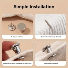 5 件/10 件裤腿下摆固定器、隐形裤脚紧固件、无缝裤腿缩短扣、太阳帽/渔夫帽绳锁 - 彩色 - 查看 11