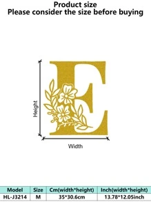 1 件手绘工业铁艺墙饰，带防锈金属切割 - 复古奢华金玫瑰藤蔓金属墙饰，适用于婚礼和高端家居 - 彩色 - 查看 89