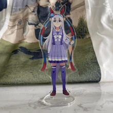 Nouveau support acrylique Uma Musume: Pretty Derby 1 pièce 15 cm - Modèles Toukai Teiou/Special Week mignons et de grande valeur. Décoration de bureau pour la chambre/le bureau, cadeau idéal pour l'Aïd al-Adha et la remise des diplômes pour les fans/amis