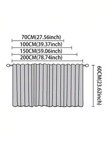1 pieza Cortina divisoria impresa en lino minimalista y fresca - cactus - Ver 2