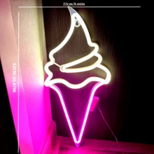 1 件霓虹灯火焰、火箭、牛头、外星人、欢迎霓虹灯，电池或 USB 供电 LED 装饰灯，11x7.36x0.7 英寸（28x18.7x1.8 厘米），适用于桌面、墙面装饰、游戏室、女孩卧室、宿舍、酒吧、庭院、露营、周年纪念、情人节生日派对、节日礼物、万圣节、圣诞节 - 白色 - 查看 36