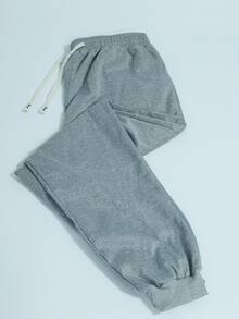 New Men's Slim Fit Drawstring Waist Pocket Casual Pants, Suitable For Outdoor Sports In Spring And Autumn - Light Grey - View 3