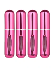 2 pièces Bouteille de parfum rose vif de 5 ml, bouteille de rangement de parfum, bouteille de vaporisateur rechargeable, bouteille de décantation de parfum, petite bouteille réutilisable