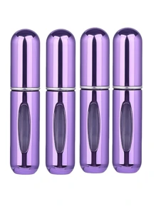 2 pièces Bouteille de parfum rose vif de 5 ml, bouteille de rangement de parfum, bouteille de vaporisateur rechargeable, bouteille de décantation de parfum, petite bouteille réutilisable