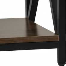 Soporte de TV para televisores de hasta 55.51 pulgadas, centro de entretenimiento multimedia de 3 niveles con estantes abiertos, mesa consola multimedia de TV con estante de barra de sonido para sala, marrón rústico - Marrón - Ver 6