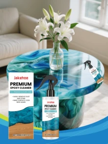 Epoxy Resin Cleaner - Stain Remover, Scratch Repair, Surface Polishing & Maintenance Agent. One Spray And Wipe, Strong Cleaning Power, No Water Stains, Odor Removal