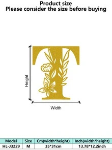 1 件手绘工业铁艺墙饰，带防锈金属切割 - 复古奢华金玫瑰藤蔓金属墙饰，适用于婚礼和高端家居 - 彩色 - 查看 123