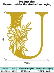 1 件手绘工业铁艺墙饰，带防锈金属切割 - 复古奢华金玫瑰藤蔓金属墙饰，适用于婚礼和高端家居 - 彩色 - 查看 136