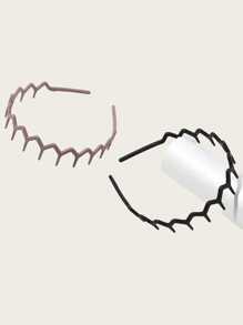 1 szt. ząbkowane faliste opaski na głowę, prosty, antypoślizgowy design, odpowiednie dla mężczyzn i kobiet, opaska do włosów, obręcz do włosów, opaska do włosów, jesień, akcesoria do włosów