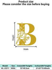 1 件手绘工业铁艺墙饰，带防锈金属切割 - 复古奢华金玫瑰藤蔓金属墙饰，适用于婚礼和高端家居 - 彩色 - 查看 32