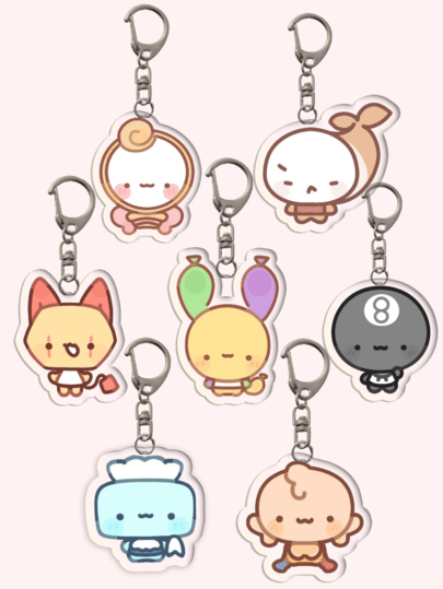 1pc Back To School Dandy'S World Video Game Teme Key Charm - The Ideal Cute Cartoon Image Bag Charm For Young And Adult Gamers Alike. Acrylic Keychain Ideal For Boyfriends, Girlfriends, Family Members, Teachers, Party Gifts, And Nursing Students..