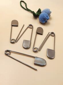 5 英寸超大银色不锈钢安全别针，DIY 缝纫配件，超大金属夹针适用于围巾、毛毯、裙子、针织工艺品