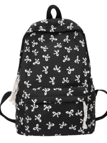 Nueva mochila con estilo lindo de lazo, mochila con estampado de lazo, mochila escolar ligera, mochila de gran capacidad para estudiantes, mochila escolar de estilo fresco y simple para adolescentes niños y niñas, mochila para portátil de 15.6 pulgadas, mochila de viaje - Multicolor - Ver 13