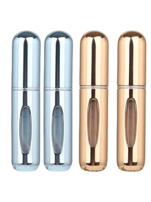 2 pièces Bouteille de parfum rose vif de 5 ml, bouteille de rangement de parfum, bouteille de vaporisateur rechargeable, bouteille de décantation de parfum, petite bouteille réutilisable