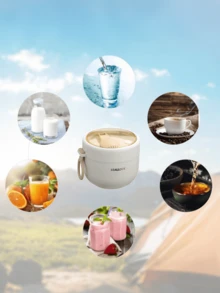 800毫升/600毫升保温汤杯、午餐盒，采用双层不锈钢和聚丙烯材料制成，便携式食品容器，带叉，适用于微波炉加热，可保温热饮（适用于燕麦片、粥、咖啡、牛奶、豆浆） - 彩色 - 查看 8