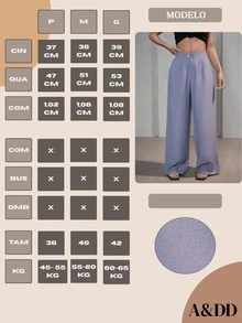 FASHION MO FEMININE - AS1320 Tailored Pants, High Waist, With Side Pockets, Button Closure, Bell Bottom, Flare, Wide Leg, Elegant, Formal, Modern, Fits Super Well, Delicate, Formal, National Shipping - 灰色 - 查看 7