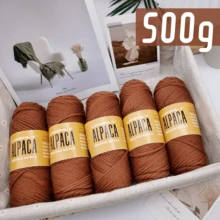 LIRISNLY 500g Soft & Warm Alpaca Blend Wool Yarn - Medium Thickness For 4-5Mm Knitting Needles, Perfect For Sweaters, Jackets, Vests, Shawls, Scarves, Hats - 100g Per Piece, 95% Alpaca, 5% Acrylic - Multicolor-500g - View 13