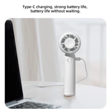The 2025 New 3-Speed Mini Cooling Fan Is Rechargeable, Lightweight, And A Desktop Mini Fan With Cooling Functions - 白色 - 查看 8