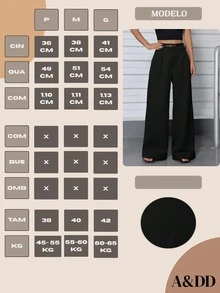 Women Pants - 黑色 - 查看 7