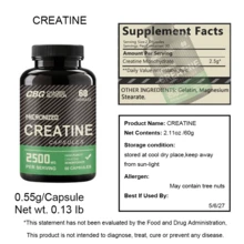 Micronized Creatine For Women And Men | Gym & Workout Supplements | Formula Blend Of Creatine Monohydrate 7500Mg (60 Capsules One Bottle) - 2 chiếc (Ưu đãi hơn) - Xem 7