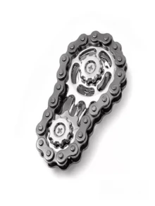 1pc Zinc Alloy Chain - Metal Bicycle Chain Design, Adult Stress Relief Toy