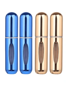 2 pièces Bouteille de parfum rose vif de 5 ml, bouteille de rangement de parfum, bouteille de vaporisateur rechargeable, bouteille de décantation de parfum, petite bouteille réutilisable