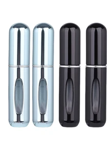 2 pièces Bouteille de parfum rose vif de 5 ml, bouteille de rangement de parfum, bouteille de vaporisateur rechargeable, bouteille de décantation de parfum, petite bouteille réutilisable