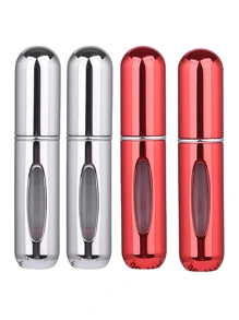 2 pièces Bouteille de parfum rose vif de 5 ml, bouteille de rangement de parfum, bouteille de vaporisateur rechargeable, bouteille de décantation de parfum, petite bouteille réutilisable