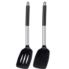 硅胶厨具不粘锅勺铲滤器套装，防滑耐热厨房用具 - 彩色 - 查看 10