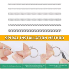 Ring Sizers For Loose Rings, Ring Size Adjuster Spacers Or Tightener, Invisible Guards, Resizer Fit Almost Any Rings, Reduces Size By 0.5-1.5 - Multicolor - View 3