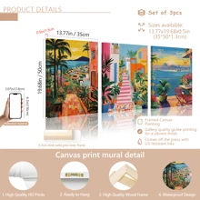 3 قطع/مجموعة طباعة كنفاس، لوحة زخرفية حديثة، ملصق ريو دي جانيرو، طباعة الأزهار البرازيلية القديمة، فن الحائط الأصلي، منظر طبيعي ملون، ملصق سفر رجعي، مع إطار أو بدونه، ديكور الغرفة، ديكور المنزل، ديكور شقة الكلية، هدايا لزينة الحائط في الفندق والمنزل والغرفة المعيشية والنوم والحمام والمكتب