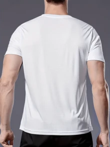 Men's Casual Geometric Floral Graphic Shirts, Suitable For Outdoor Activities And Comfortable Daily Wear, Perfect For Adults, Students, And Teenagers. Men's Summer Clothes, 4th Of July Is An Excellent Gift Choice - White - View 2