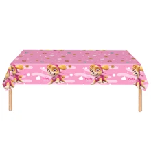 Paw Patrol 1 pieza Suministros para fiesta de "Woof", Mantel del equipo de patrulla de perros, Mantel desechable, Tirar después de usar, No necesita limpiar, Mantel perezoso. Manteles con dibujos animados, Fiestas festivas, Manteles con temática de perros para agregar ambiente (Estilos aleatorios)