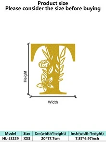 1 件手绘工业铁艺墙饰，带防锈金属切割 - 复古奢华金玫瑰藤蔓金属墙饰，适用于婚礼和高端家居 - 彩色 - 查看 64