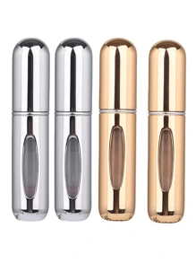 2 pièces Bouteille de parfum rose vif de 5 ml, bouteille de rangement de parfum, bouteille de vaporisateur rechargeable, bouteille de décantation de parfum, petite bouteille réutilisable