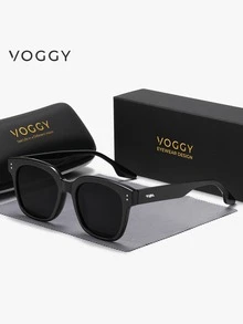 VOGGY 时尚极简复古超大 TR90 偏光 UV400 太阳镜，男女通用运动驾驶户外钓鱼旅行派对装饰道具礼品 - 彩色 - 查看 2