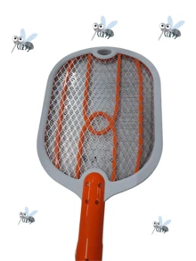 Raqueta Zapper con Luz Nocturna UV & Base – Mata Mosquitos y Descansa Tranquilo - Multicolor - Ver 2