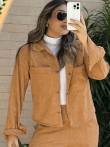 Chic Velvet Set - Lạc đà - Xem 2