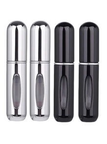 2 pièces Bouteille de parfum rose vif de 5 ml, bouteille de rangement de parfum, bouteille de vaporisateur rechargeable, bouteille de décantation de parfum, petite bouteille réutilisable