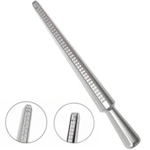 KLONKEE 27 piezas Juego de herramientas para medir el anillo, Varilla medidora de anillos, Herramientas de medición de anillos de acero de alta calidad, Tallas de anillo EE. UU. 0-13, 2 varillas reutilizables para medir el dedo (Tallas de anillo EE. UU. 1-17), Con lupa - Multicolor - Ver 13