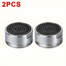 2/4pcs Faucet Aerator, 24mm Replaceable Faucet Filter Nozzle, Water Saving For Kitchen And Bathroom Sink, Threaded Faucet Aerator